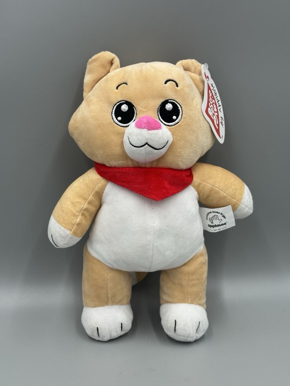 Applause Rescue Paws Plush Tan White Kitty Cat Stuffed Animal 12”